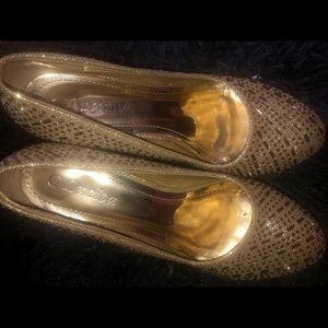 Gold Sparkle Heels